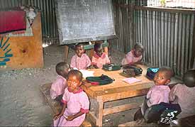 These seven children joined the kindergarten in 2003