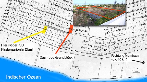 Das neue Gründstück für den Nahrungsmittelanbau